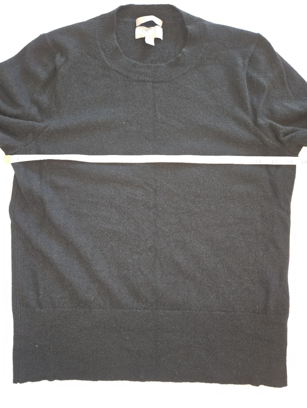 J. Crew 100% Cashnere Black Crewneck Pullover Sweater, Size Medium - Picture 7 of 8